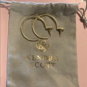 Kendra Scott Pepper Gold Hoop Earrings